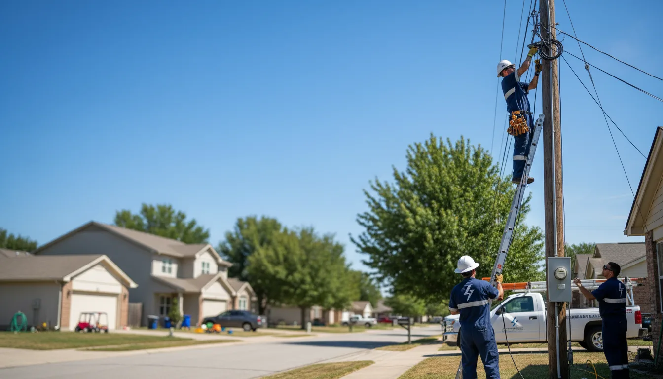 Residential electrician providing installation services in Pleasant Dale, NE